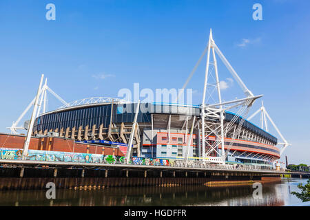 Pays de Galles, Cardiff, le Millennium Stadium aka Principauté Stadium Banque D'Images