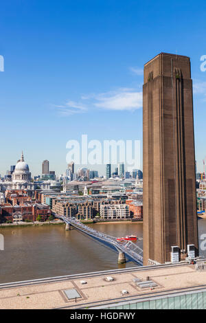 L'Angleterre, Londres, Tate Modern, vue sur la ville de ville de Londres Banque D'Images