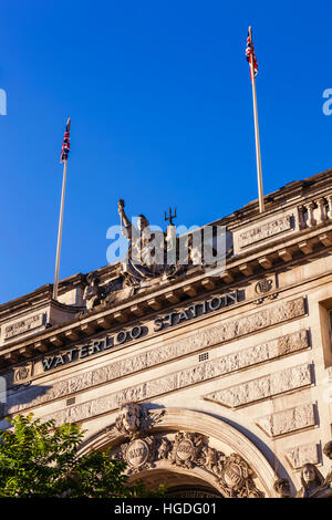 L'Angleterre, Londres, gare de Waterloo, l'entrée principale Banque D'Images