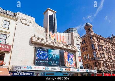 L'Angleterre, Londres, Leicester Square, cinéma Vue Banque D'Images