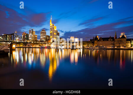 Financial District skyline à Francfort sur Main, Banque D'Images