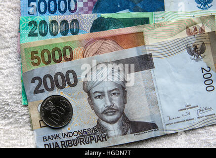 Monnaie roupie Indonésie Bali Banque D'Images