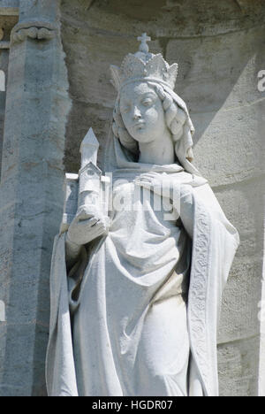 Klosterneuburg : Monastère : Mme von Leopold III. , Comme une figure du fondateur à l'église, Wienerwald, Bois de Vienne, Basse-Autriche, Basse Autriche, Autriche Banque D'Images