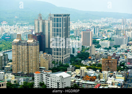 Vue aérienne de la ville de Kaohsiung municipalité spéciale dans la République de Chine à Taiwan, l'Asie Banque D'Images