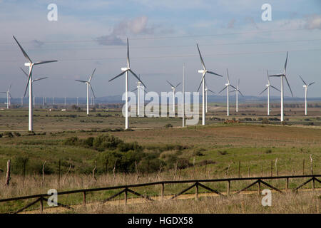 Les turbines éoliennes de production d'énergie de l'électricité de l'Espagne Andalousie Banque D'Images