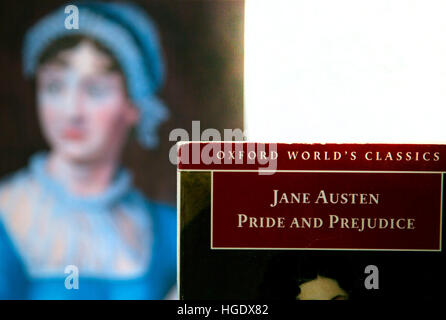 2017 est le 200e anniversaire de la mort de la romancière anglaise Jane Austen Banque D'Images