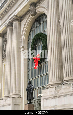 Statue de Cornelius Vanderbilt, Grand Central Station, NEW YORK CITY Banque D'Images