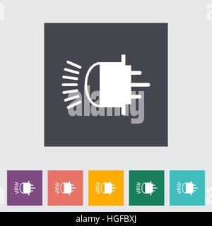 Lampe au xénon voiture télévision icône. Vector illustration Illustration de Vecteur