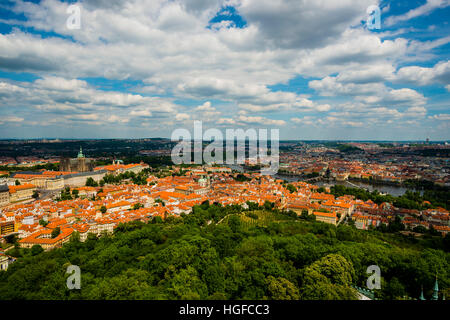 Panorama de Prague Beskiden Banque D'Images