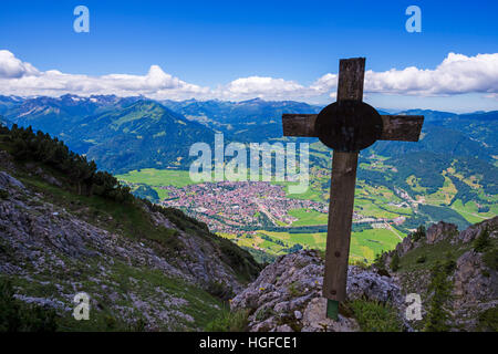 Panorama de l'Oberstorf en Bavière Banque D'Images