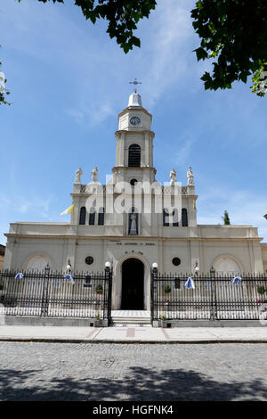 L'église Parroquia de San Antonio de Padua, San Antonio de Areco, La Pampa, Argentine Banque D'Images