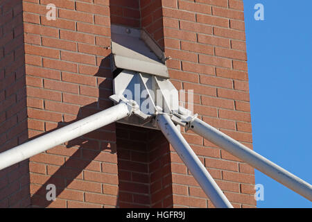 Tige métallique de la structure de support Banque D'Images