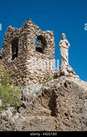 Chapelle de Virgen de la Peña, Vierge du Rock,Mijas,andalousie, Andalousie, Espagne Banque D'Images