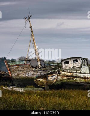 Épaves à la broche Mill, Suffolk, Angleterre Banque D'Images