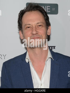 Johnny Sneed arrive à la première de Gravitas Ventures' 'Hickey" à l'Arène Cinelounge à Hollywood, Californie le 6 janvier 2017. Banque D'Images