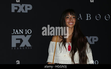 Los Angeles, Californie, USA. 09Th Jan, 2017. Oona Chaplin assiste à la première de FX's 'taboues' à la DGA Theatre Le 9 janvier 2017 à Los Angeles, Californie. Credit : MediaPunch Inc/Alamy Live News Banque D'Images
