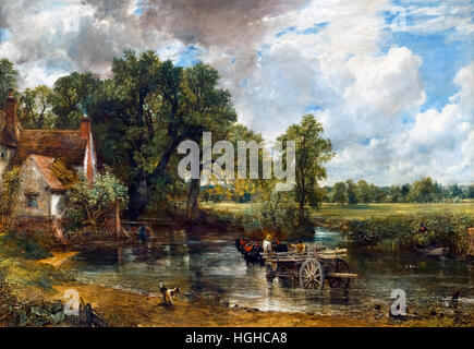 Le Hay Wain par John Constable, huile sur toile, 1821 Banque D'Images