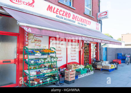 Mleczko Polish Delicatessen, South Ealing Road, Ealing, London Borough of Ealing, Greater London, Angleterre, Royaume-Uni Banque D'Images