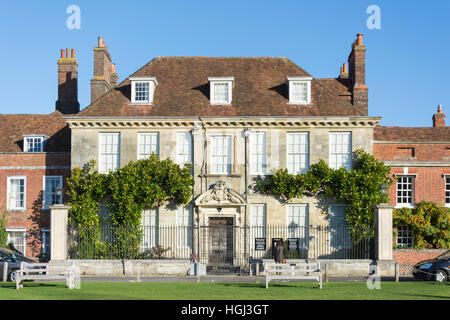 18e siècle Mompesson House, près de la Cathédrale, Salisbury, Wiltshire, Angleterre, Royaume-Uni Banque D'Images