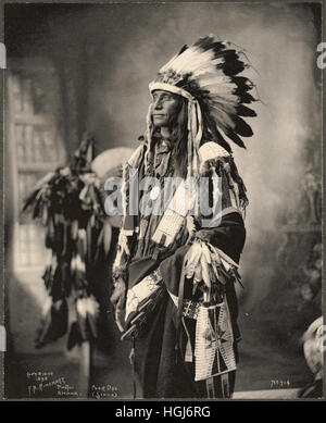 Pauvre Chien, Sioux - 1898 Indian Congress - Photo : Frank A. Rinehart Banque D'Images