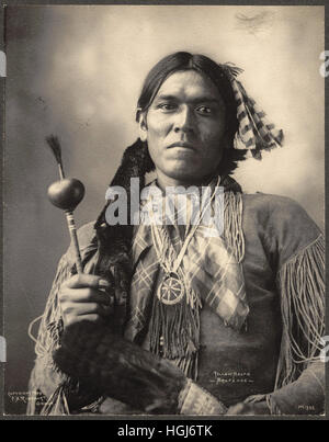 Magpie jaune, Arapahoe - 1898 Indian Congress - Photo : Frank A. Rinehart Banque D'Images