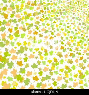 Feuilles d'érable vertes Seamless Pattern Illustration de Vecteur