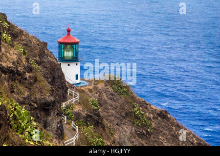 Makapuu Point Lighthouse Banque D'Images