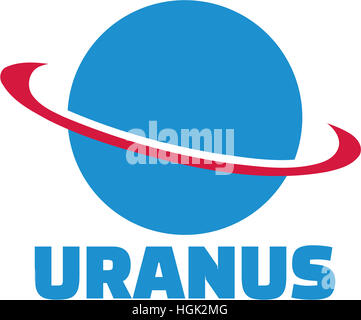 Planète Uranus Banque D'Images