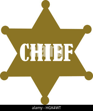 Sheriff chef star Banque D'Images