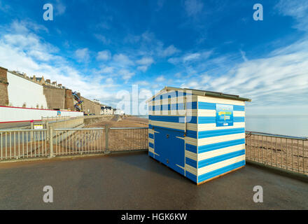 Beach Hut pour voitures, Ramsgate Sands Beach. Banque D'Images