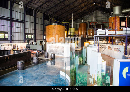 L' aventure du sucre ou du sucre de canne à sucre de l'usine de traitement de l'aventure, aujourd'hui musée, l'Ile Maurice Banque D'Images