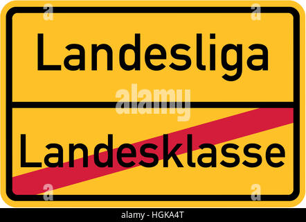 Promotion de ligue nationale - français panneau du village Banque D'Images