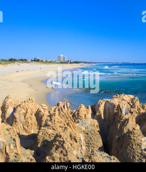 À la plage sud de Scarborough de Trigg Island et Trigg Trou Bleu. Banque D'Images