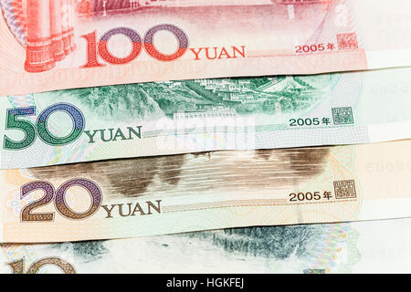 Billets de Yuan Banque D'Images