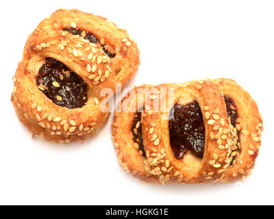 Cookies isolé sur fond blanc Banque D'Images