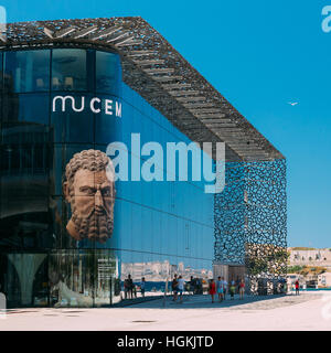 Marseille, France - 30 juin 2015 : MUCEM, Musée des civilisations de l'Europe et de la Méditerranée. Banque D'Images