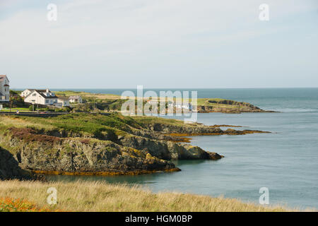 Le Nord de la baie de Bull, Anglesey, Pays de Galles, Royaume-Uni Banque D'Images