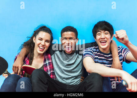 Amis de ping-pong Tennis de table Sport Concept Banque D'Images