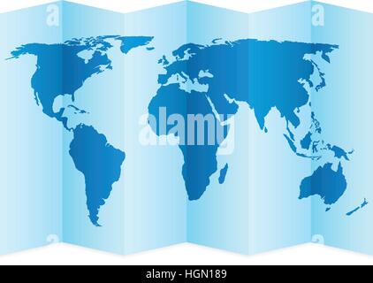 Carte du monde sur un fond blanc. Vector illustration. Illustration de Vecteur