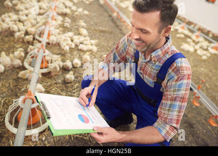 High angle view sur occupation agriculteur Banque D'Images