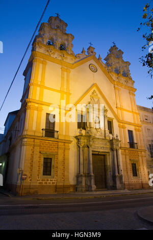 L'église Iglesia Cadix Ntra Sra del Carmen y Sta Teresa, Andalousie Espagne Banque D'Images