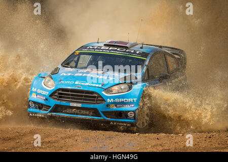 Mads Ostberg, M-Sport World Rally Team. Wedding Bells Étage de puissance. Dimanche, 20 novembre, 2016. Rallye d'Australie Banque D'Images