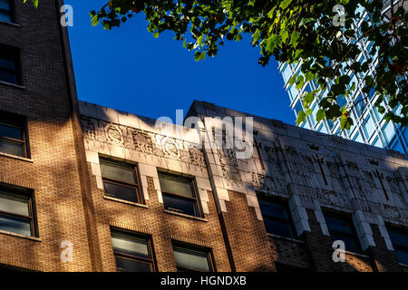 Le style Art déco 1930 Marine Building sur Burrard Street, Vancouver, British Columbia, Canada Banque D'Images