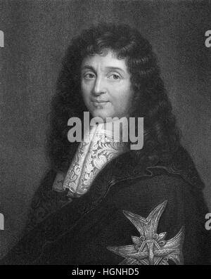 Jean-Baptiste Colbert, Marquis de Seignelay, 1619 - 1683, un homme d'État français, et le ministre des Finances, fondateur du mercantilisme ou colbertisme Banque D'Images