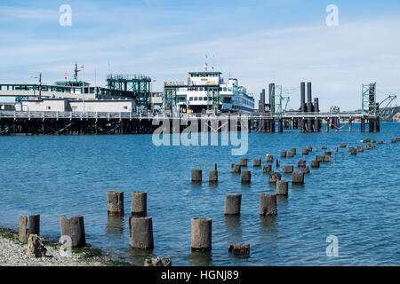 La Washington State Ferry service exécute dix itinéraires de 20 terminaux situés autour de Puget Sound et dans les îles de San Juan. Banque D'Images