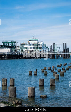 La Washington State Ferry service exécute dix itinéraires de 20 terminaux situés autour de Puget Sound et dans les îles de San Juan. Banque D'Images