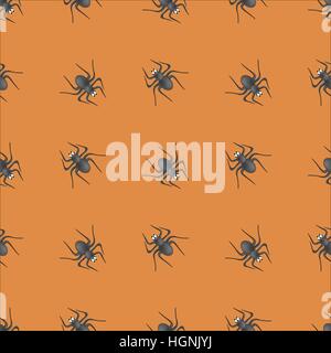 Araignée venimeuse Seamless Pattern Illustration de Vecteur