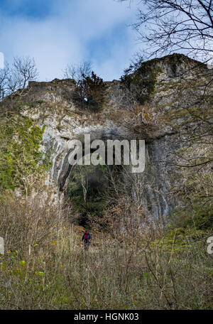 Reynards roche naturelle grotte arch Banque D'Images