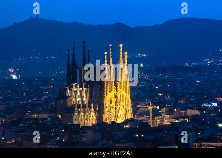 Sagrada Familia de Gaudi à Barcelone Banque D'Images