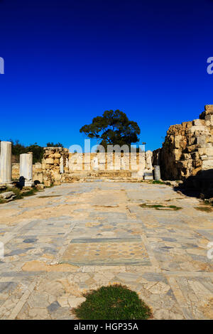 Ruines romaines à Salamine, Famagusta, Chypre du Nord. Banque D'Images